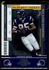 Antonio Gates [Playoff Ticket] #80 Football Cards 2005 Playoff Contenders Prices