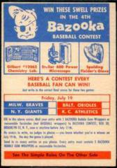 Contest Card [Friday, July 19th] Baseball Cards 1957 Topps Prices