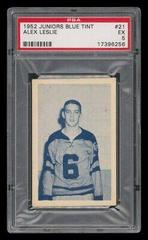 Alex Leslie Hockey Cards 1952 Juniors Blue Tint Prices