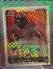 Randy Gregory [Xfractor] #RCRA-RG Football Cards 2015 Bowman Chrome Rookie Refractor Autographs Prices