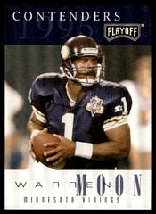 Warren Moon Football Cards 1995 Playoff Contenders Prices