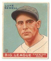 Luke Sewell #91 Baseball Cards 1933 World Wide Gum Prices