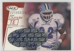 Alge Crumpler [Red] #A12 Football Cards 2001 Sage Autographs Prices
