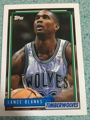 Lance Blanks #233 Basketball Cards 1992 Topps Prices