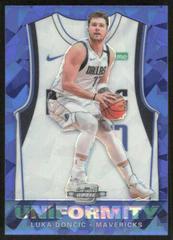 Luka Doncic [Blue Cracked Ice] #18 Basketball Cards 2019 Panini Contenders Optic Uniformity Prices