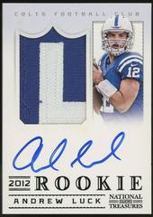 Andrew Luck [Autograph Material Black] Football Cards 2012 Panini National Treasures Prices