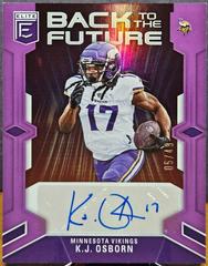 K. J. Osborn [Purple] #BFS-KO Football Cards 2023 Panini Donruss Elite Back to the Future Signatures Prices