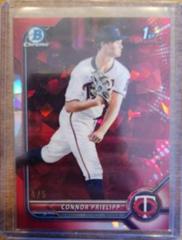 Connor Prielipp [Red] #BD-8 Baseball Cards 2022 Bowman Draft Prices
