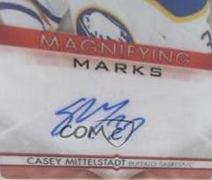 Casey Mittelstadt [Red] Hockey Cards 2021 Upper Deck Ovation UD Glass Magnifying Marks Autographs Prices