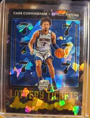 Cade Cunningham [Blue Ice] Basketball Cards 2021 Panini Contenders Optic Lottery Ticket Prices