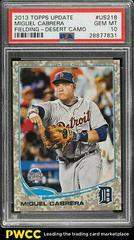 Miguel Cabrera [Fielding Desert Camo] #US218 Baseball Cards 2013 Topps Update Prices