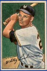 Whitey Lockman Baseball Cards 1952 Bowman Prices
