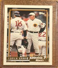 Roger Craig #109 Baseball Cards 1992 Topps Gold Prices