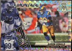 Aaron Donald [Silver] #M-28 Football Cards 2022 Panini Mosaic Montage Prices