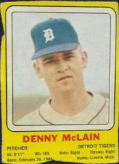 Denny McLain [Hand Cut] Baseball Cards 1969 Transogram Prices