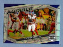 Saquon Barkley [Silver] #AS-SB Football Cards 2023 Panini Mosaic Audible Prices