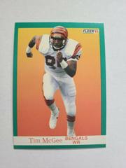 Tim McGee Football Cards 1991 Fleer Prices