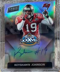 Keyshawn Johnson #SBXXXVII-KJ Football Cards 2023 Panini Donruss Super Bowl Signatures Prizm Prices