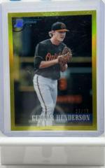 Gunnar Henderson [Chrome Prospect Yellow] Baseball Cards 2021 Bowman Heritage Prices
