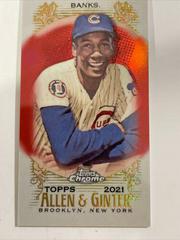 Ernie Banks [Mini Red Refractor] #33 Baseball Cards 2021 Topps Allen & Ginter Chrome Prices