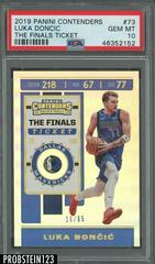 Luka Doncic [The Finals Ticket] #73 Basketball Cards 2019 Panini Contenders Prices