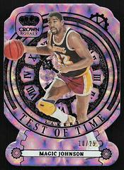 Magic Johnson [Purple] #12 Basketball Cards 2023 Panini Crown Royale Test of Time Prices