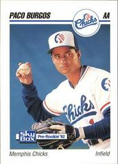 Paco Burgos #180 Baseball Cards 1992 Skybox AA Prices