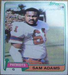 Sam Adams Football Cards 1981 Topps Prices
