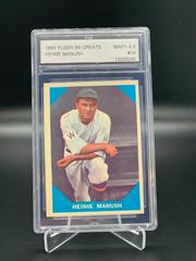 Heinie Manush Baseball Cards 1960 Fleer Prices