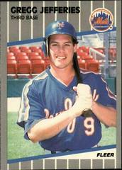 Gregg Jefferies #38 Baseball Cards 1989 Fleer Glossy Prices
