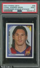 Lionel Andres Messi Soccer Cards 2007 Panini UEFA Champions League Sticker Prices
