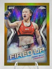 Zhang Weili [Gold Refractor] #FDP-5 Ufc Cards 2024 Topps Chrome UFC Fired Up Prices