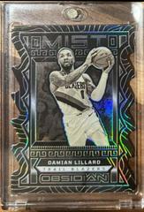 Damian Lillard #8 Basketball Cards 2022 Panini Obsidian Mist Prices