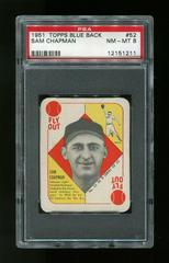Sam Chapman Baseball Cards 1951 Topps Blue Back Prices