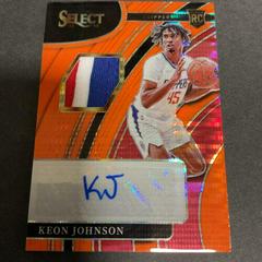 Keon Johnson [Orange Pulsar] Basketball Cards 2021 Panini Select Rookie Signatures Prices