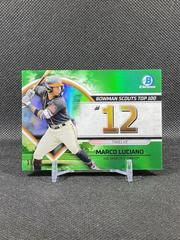 Marco Luciano [Green] #BTP-12 Baseball Cards 2023 Bowman Scouts Top 100 Prices