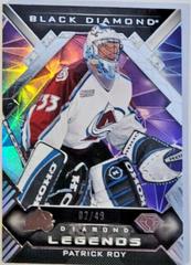 Patrick Roy [Purple] Hockey Cards 2022 Upper Deck Black Diamond Legends Prices