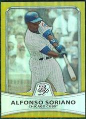 Alfonso Soriano Baseball Cards 2010 Bowman Platinum Prices
