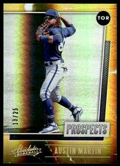 Austin Martin [Spectrum Gold] Baseball Cards 2021 Panini Absolute Prospects Prices