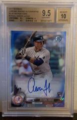 Aaron Judge [Chrome Blue Refractor] Baseball Cards 2017 Bowman Rookie Autographs Prices