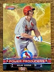 Nolan Gorman [Gold] Baseball Cards 2018 Bowman's Best Power Producers Prices