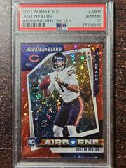Justin Fields [Red Prizm] #AB19 Football Cards 2021 Panini Rookies and Stars Airborne Prices