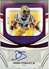 Derek Stingley Jr. [Ruby] #SM-DST Football Cards 2022 Panini Immaculate Collegiate Signature Moves Prices