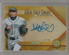 Ichiro [Orange] Baseball Cards 2022 Topps Tribute Solid Gold Greats Autographs Prices