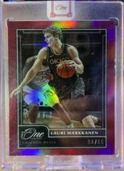Lauri Markkanen [Red] Basketball Cards 2020 Panini One and One Prices
