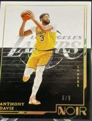 Anthony Davis [Holo Gold] #130 Basketball Cards 2021 Panini Noir Prices