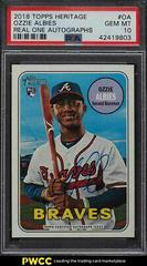 Ozzie Albies #OA Baseball Cards 2018 Topps Heritage Real One Autographs Prices