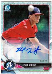 Kyle Wright [Throwing Autograph] #BCP14 Baseball Cards 2018 Bowman Mega Box Chrome Prices
