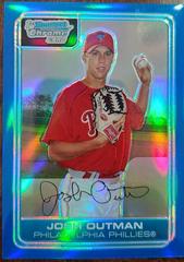 Josh Outman [Blue Refractor Autograph] Baseball Cards 2006 Bowman Chrome Prospects Prices