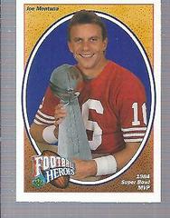 Joe Montana [1984 Super Bowl MVP] #3 Football Cards 1991 Upper Deck Heroes Prices